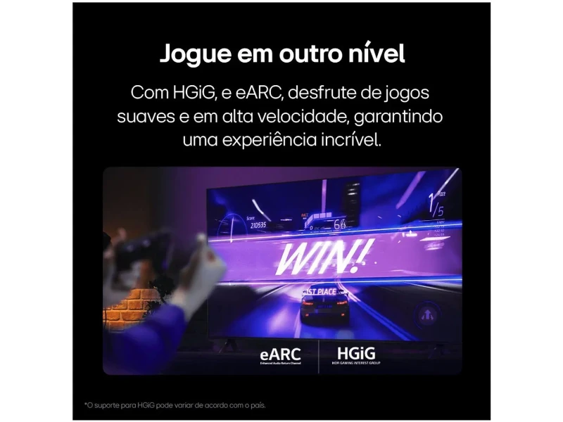 Smart TV 32" LG HD LCD 32LR600BPSA com Alexa 2 HDMI 1.4 USB