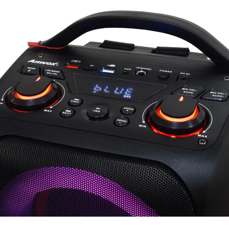 Caixa De Som Amplificada Amvox ACA 600 BAG VOX BLACK