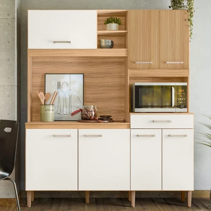 Kit cozinha Yara Ripado - Nicioli