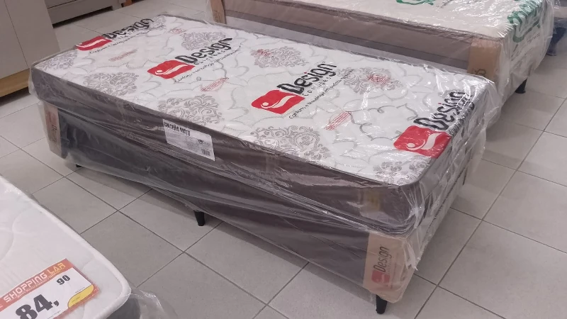 Cama Top Flex Solteiro Colchão 18 cm - Design Colchões