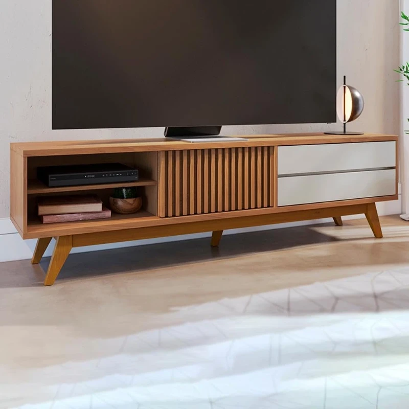 Rack para TV até 75 Polegadas 1 Porta 2 Gavetas Veneza Colibri