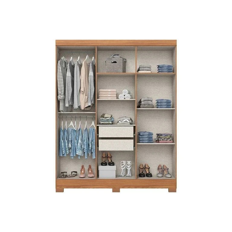 Guarda-Roupa B369 6 Portas 2 Gavetas - Henn