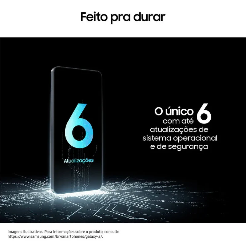 Celular Samsung Galaxy A07 128gb, 4gb, Câmera 50mp, Tela 6.7 , Proteção Ip54, Processador 6nm - Preto