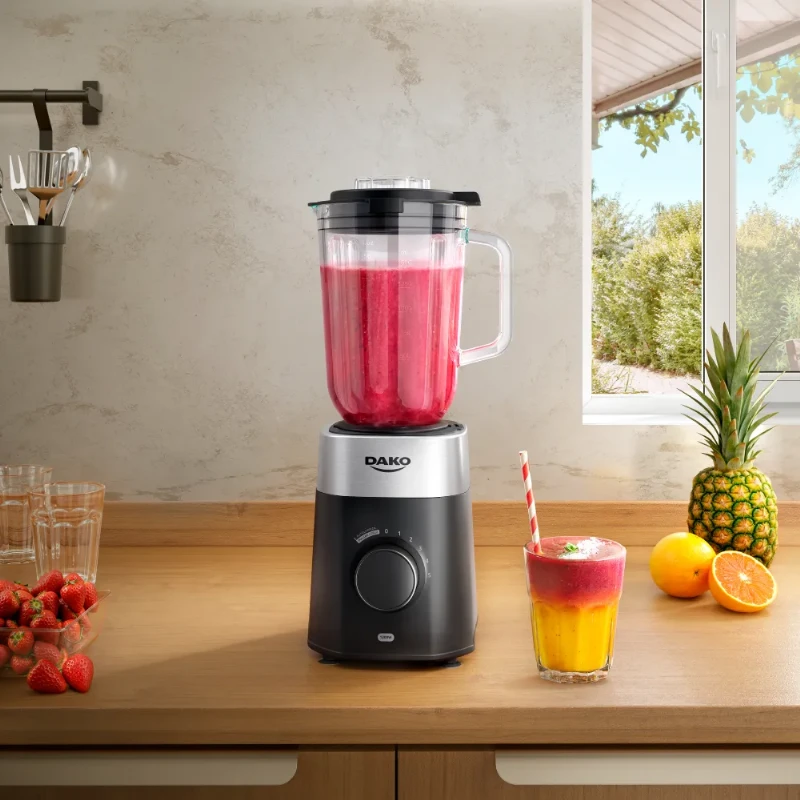 Liquidificador Dako 1200W 2L com Jarro de Vidro 220V