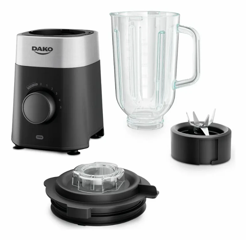 Liquidificador Dako 1200W 2L com Jarro de Vidro 220V