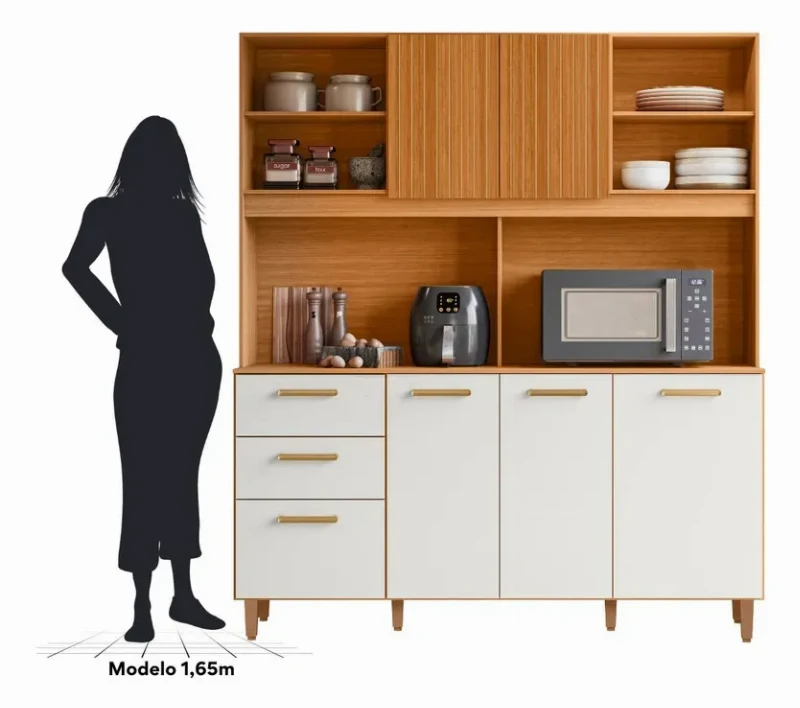 Kit Cozinha Completa Sicília Largo - Poliman