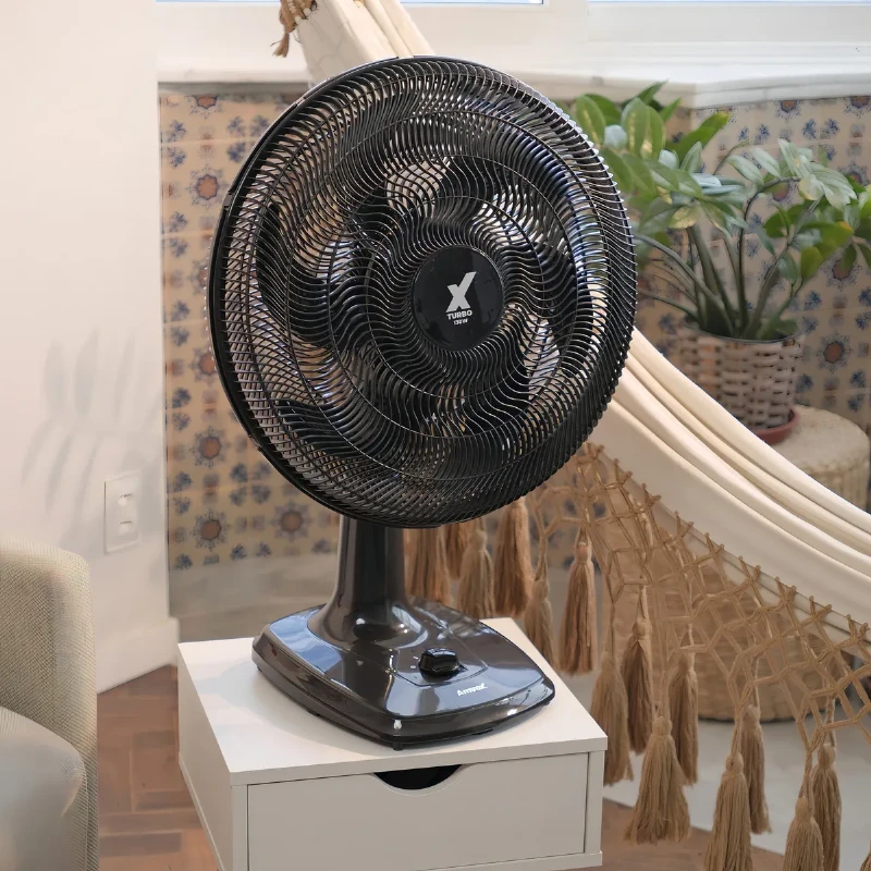 Ventilador de Mesa Amvox Turbo AMV4126 50cm 3 Velocidades Preto