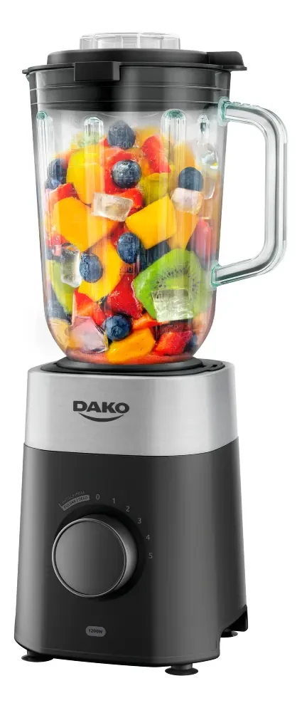 Liquidificador Dako 1200W 2L com Jarro de Vidro 220V