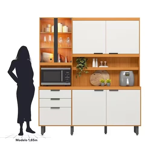 Cozinha Murano 7 Portas 2 Gavetas - Poliman