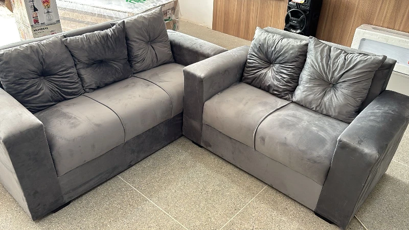 Sofá Bella Com Almofadas 2x3 Lugares- Joia Estofados
