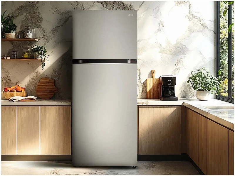 Geladeira LG Frost Free Inverter 375L Inox 220V