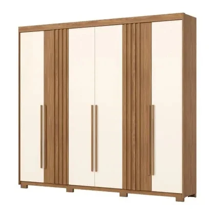 Guarda-roupa Casal 6 Portas 4 Gavetas Norton - Henn