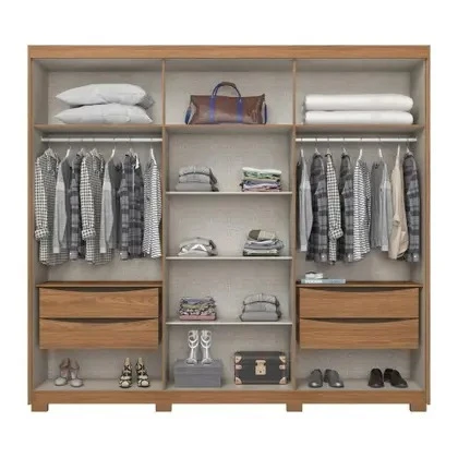 Guarda-roupa Casal 6 Portas 4 Gavetas Norton - Henn