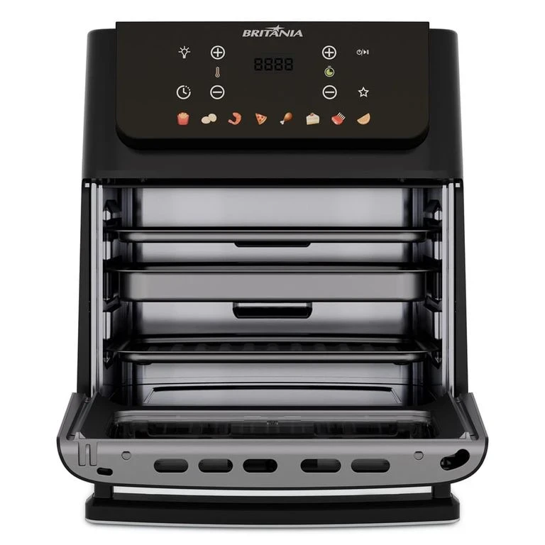 Fritadeira Air Fryer Forno Britânia BAF11A 11L 1800W Preto 220V - Britânia