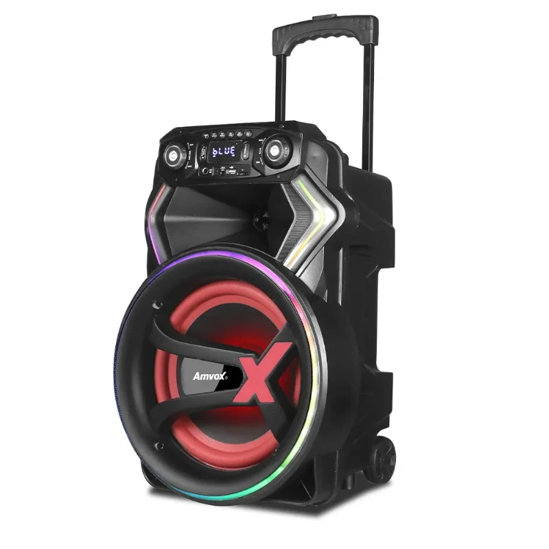 Caixa de Som Amplificada Amvox Portátil 650W RMS Bluetooth 5.0 ACA 650 Gladiador